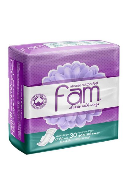 FEMININE PADS NORMAL WITH WINGS 30S