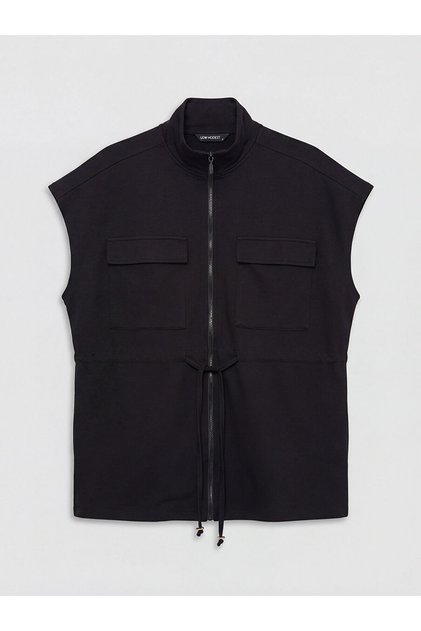 Dik Yaka Oversize Kadın Yelek (S6)