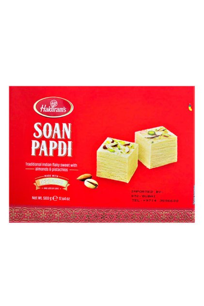 Traditional Cardamom Soan Papdi Flaky Melt Sweet (500g)
