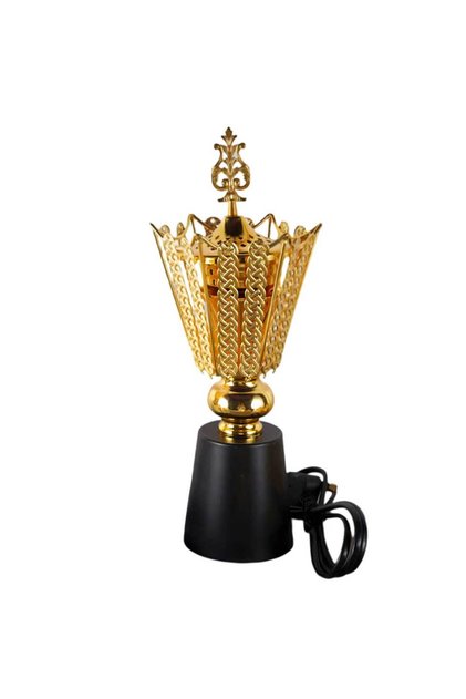Premium Electric Incense Oud Holder Luxurious design for Home and Office Fragrance - 1pc Black