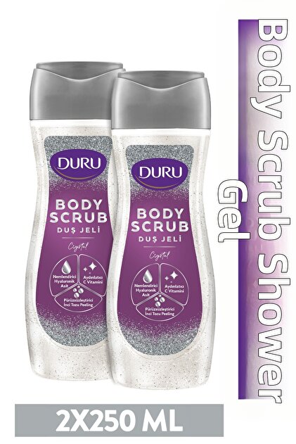 Body Scrub Crystal Shower Gel Introduction Set 2X250 ml