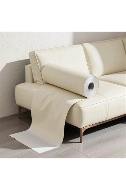 Kendinden Yapışkanlı Deri Döşeme Deri Tamir Kiti Krem 100 Cm x 50 Cm