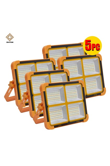 5 PC COMBO Rechargeable Solar LED Light Portable, Waterproof,Powerbank For Home, Outdoor4 Light Mode