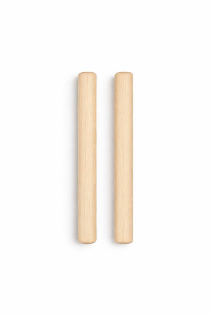 6 Pairs - (12 Pcs) Wooden Rhythm Stick Percussion Musical Instrument