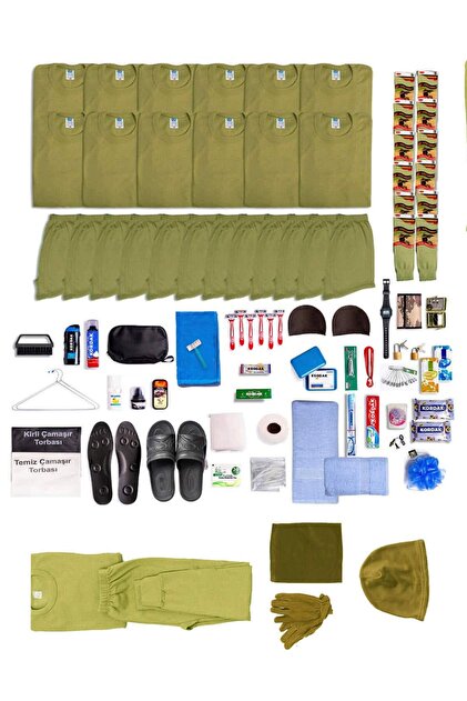 12-Piece Winter All-Inclusive Paid Military Set - Military Undershirt - Military Socks - Military Underwear