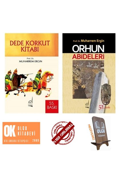 Orhun Abideleri - Dede Korkut Kitabı / 2 Kitap Takım - Muharrem Ergin TELEFON TUTUCU HEDİYE