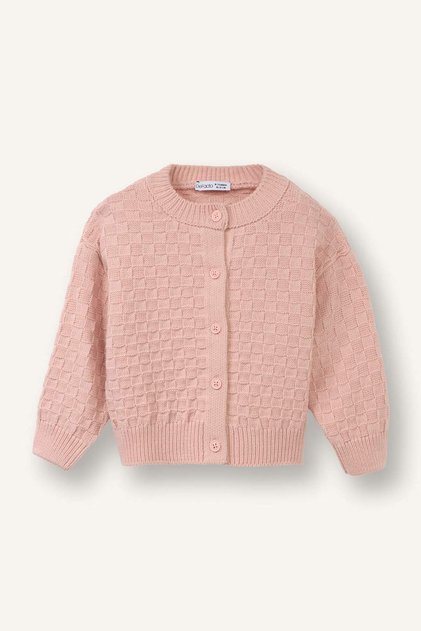 Cardigan cu guler rotund pentru fetițe H1268A526SP
