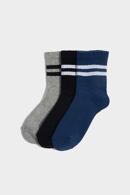 3-Piece Cotton Towel Socks for Boys G5434A8Ns