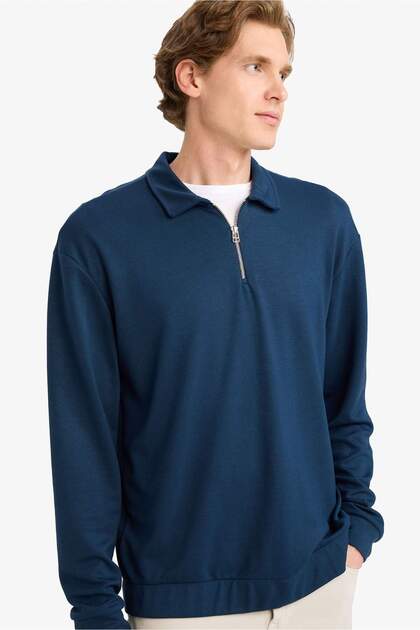 Regular Fit Zippered Sweatshirt G7492Ax25Au