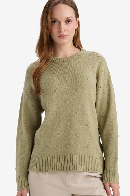 Relax Fit Crew Neck Knitwear Sweater G4197Ax25Wn
