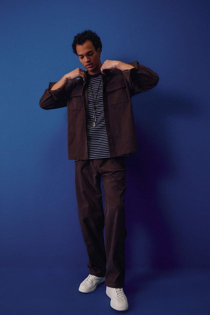 Wide Leg Velvet Trousers F2042Ax25Wn