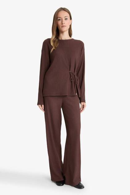Straight Fit Straight-Leg Crepe Trousers C0200AX25AU