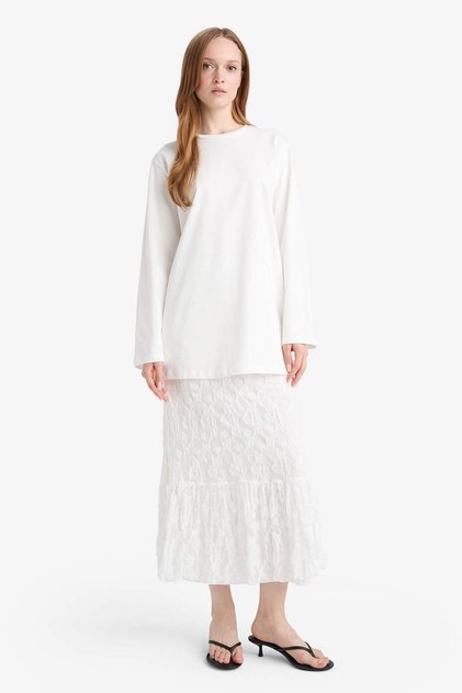 A-Line Lace Midi Skirt G0052Ax25Hs