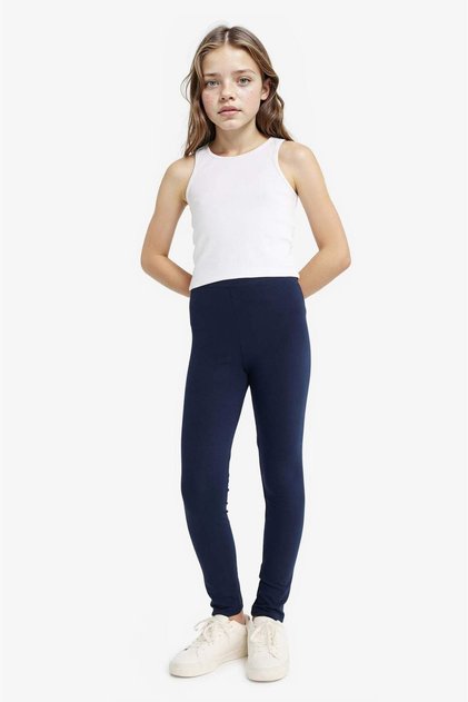 School 100% Cotton Long Length Basic Leggings Girls A6907A825Au
