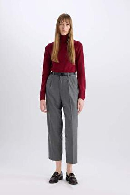 LC Waikiki LCW Vision Kahverengi Modal Karışımlı Kadın Pileli