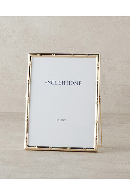 English Home Bamboo Metal Ram? 15x21 Cm Gold.. - Fiyatı, Yorumları