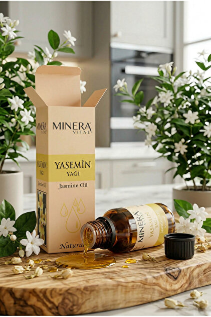MİNERA VİTAL Yasemin Yağı 20 ml (Jasmine Oil) Damlalıklı Cam Şişe