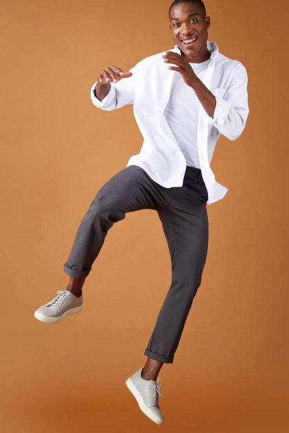 Regular Fit Basic Chino Trousers U6625Az21Au