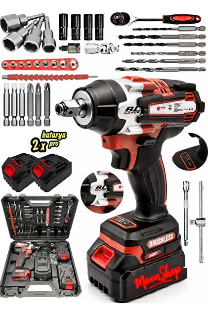 Semon 3点セット90 MOONSHOP Alman 58 V 20 Ah Akülü Somun Bijon Sökme Takma Sıkma