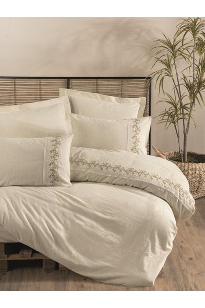 Cotton Linen Double Duvet Cover Set Darian