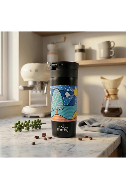BA21522 Thermos 13 oz. Stainless Steel Insulated Travel Mug, Coffee Mug