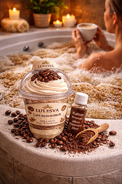 luvesya Creamy Coffee Velvet Spa Bath Powder – Sütlü & Acı Kahve