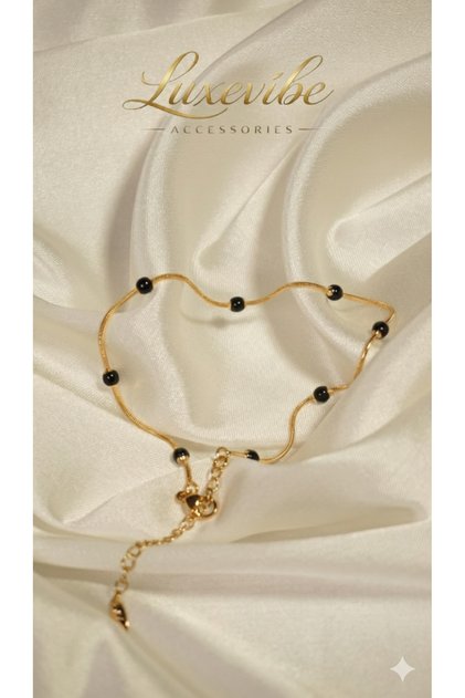 Xuping Women's Hal Hal Anklet Gold Color Stylish Elegant Anklet Model