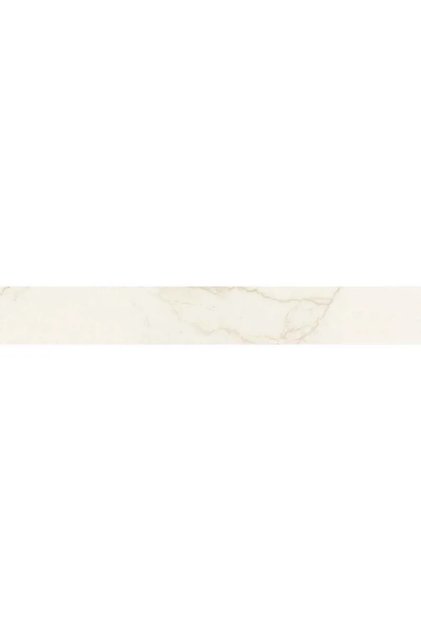 Plinta ceramica gresie, 8 x 60 cm, Glitz Ashvila, aspect marmura, bej, lucios