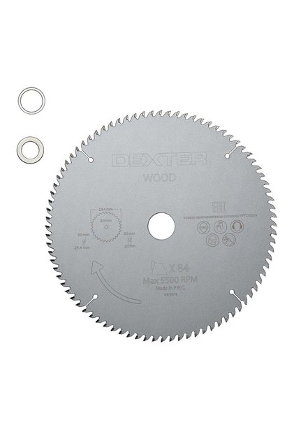 Disc circular Dexter, pentru fierastrau, pentru lemn, 84 dinti, Ø 254 mm