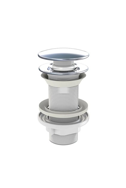 Ventil click-clack, pentru lavoar, dop inox, Ø 66 mm
