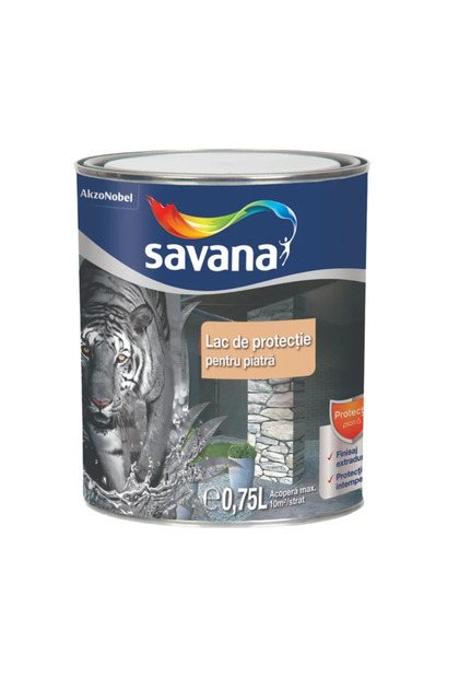 Защитен лак Savana, за камък, гланциран, безцветен, 0.75 л