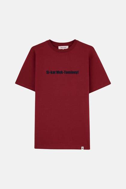 Si-kat Mek-Tominey! Premium T-shirt - Bordo