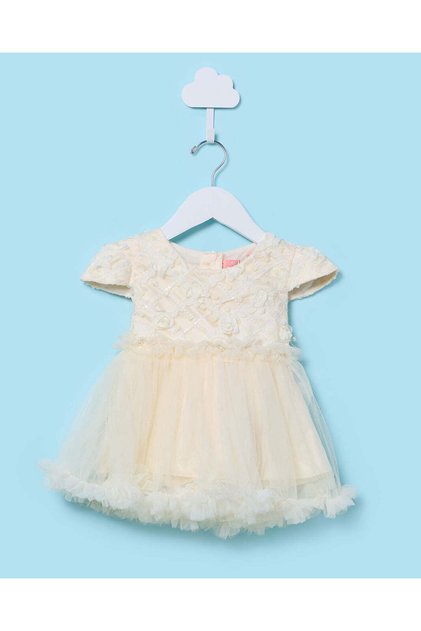Infant Girls Yellow Party Dress
