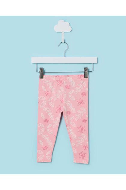Infant Girls Pink Skinny Fit Leggings