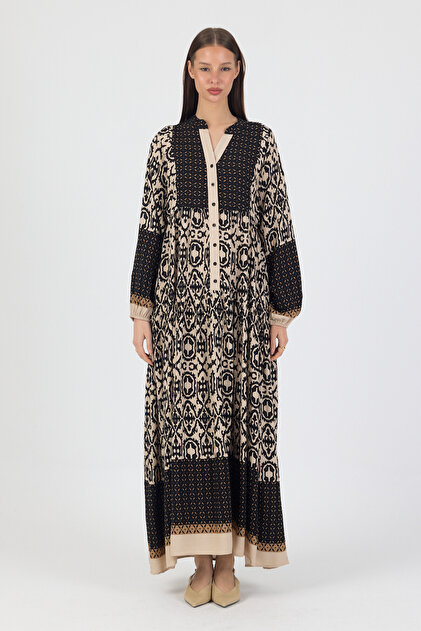 Relaxed Fit Authentic Pattern Dress # 25090