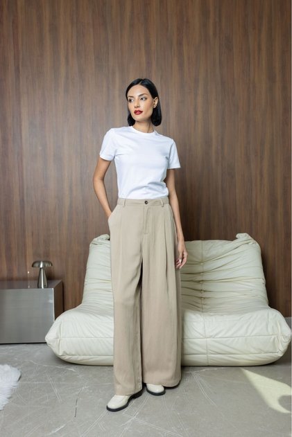 Wide Leg Pants - Women's Modest Pants Premium Fabric Comfortable Fit