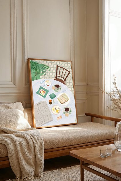 One Piece Wooden Framed Painting Tk3757