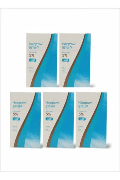 5% Topical Minoxidil 50 ML Stop Hair Loss, Regrow Hair (Pack of 5)