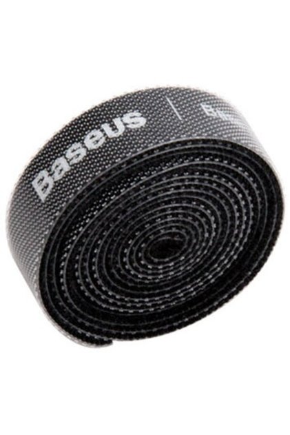 Velcro circular, 0,50 m, Negru