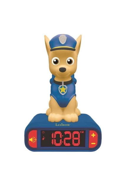 Ceas Desteptator Cu Lumina 3D,Paw Patrol, LEXIBOOK