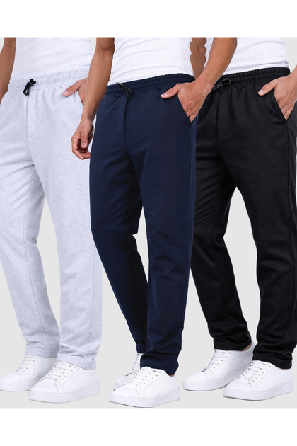 Men's 3-Pack Straight-Leg Sweatpants