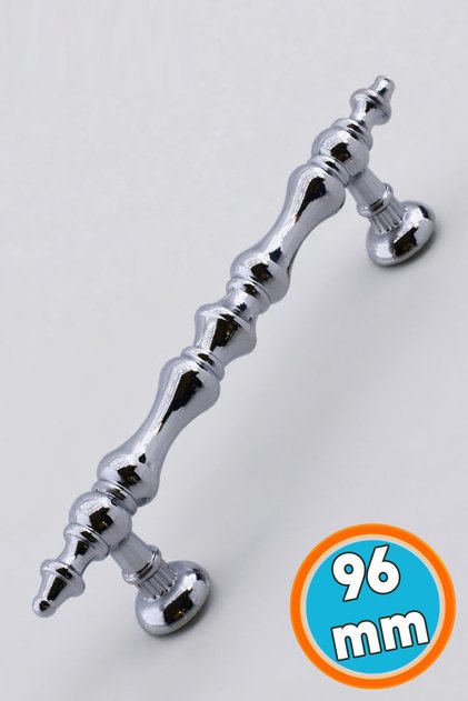 Metal Handle Shiny Chrome 96 mm - 9.6 cm Furniture Drawer Kitchen Cabinet Cupboard Handles Handle Handle
