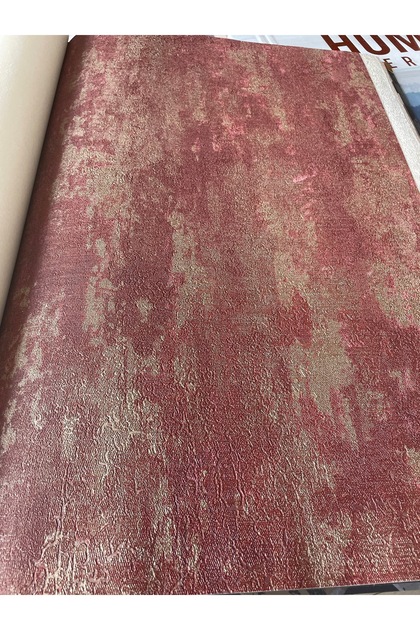 Duvar Kağıdı 16m2 Sıva Desenli Bordo