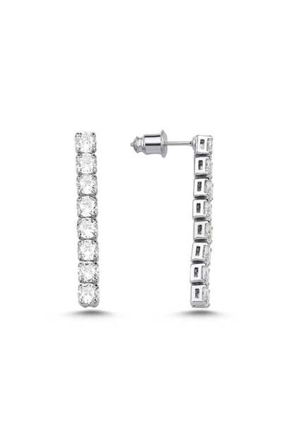 4mm Rhodium Su Yolu Küpe