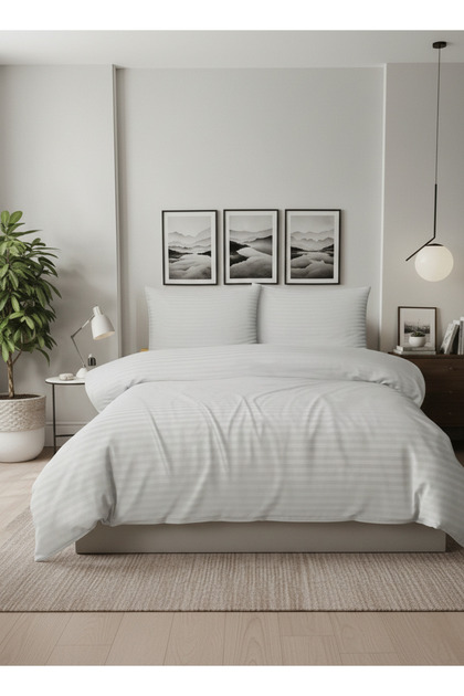 Elite Double 4-Piece Duvet Cover Set 200X220 cm - Cotton Satin Fabric