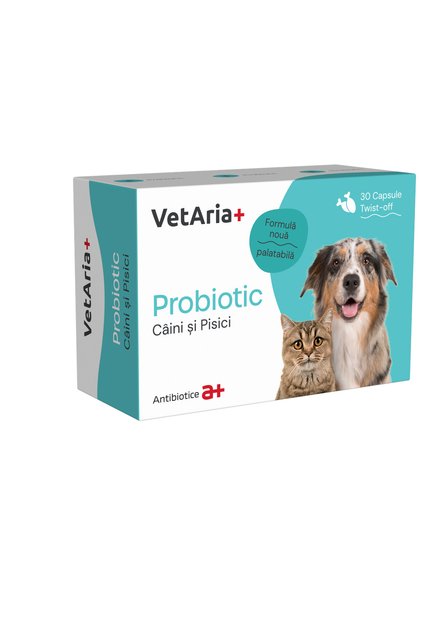 Пробиотици за кучета и котки VetAria Probiotic, 30 капсули