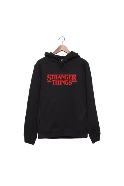Hanorac negru unisex Stranger Things