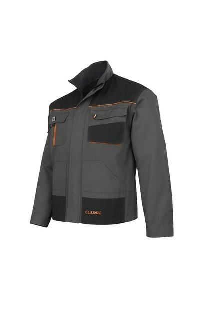 Jachetă de lucru din tercot, 270 gsm, Classic, gri-negru