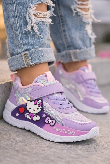 Girl's Colorful Patterned Sneakers, Suitable for Daily Use Sneakers Stc1281