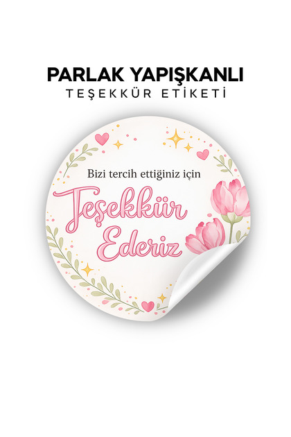 Thank You for Choosing Us Sticker Label (Adhesive - 70 Pieces)
